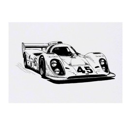 'Race Car' Temporary Tattoo - Water Resistant, Skin-Safe, Non-Toxic Transfer (TO00079853)