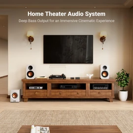 Fosi Audio TP-02 Subwoofer Amplifier Home Audio, Mini Bass Amp Mono Subwoofer Amp, with TDA7498E Chip 220W Volume and Frequency Control, for Powered Passive Subwoofers Bass Shakers