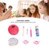 Wooden Knitter Spool Educational Doll Shape Portable Knitting Tool Kit