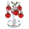 BTSKY Crystal Glass Apple Tree - Artificial Red Apple Tree