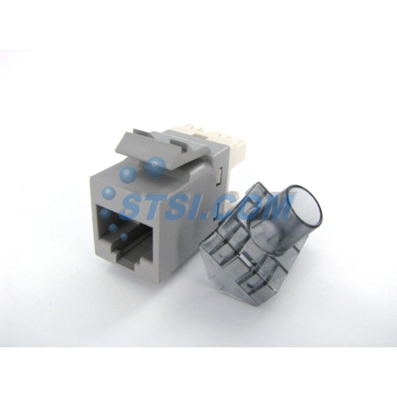 Commscope 1375055-4 Cat6 SL-Series Jack, Gray, T568A/B RJ45 SL110 ~STSI
