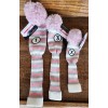 Maxfli 1, 3 & Hybrid Vintage Look Knit Pink Gray