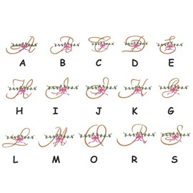 Initial cap (pink), Initial K cap hat, initial K with flowers embroidered cap, Mother's day gift, Initial with garden flowers embroidered cap, floral cap, Alphabet cap hat