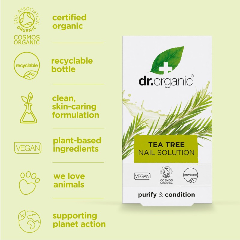 Dr.Organic Tea Tree Soluzione Unghie 10 ml