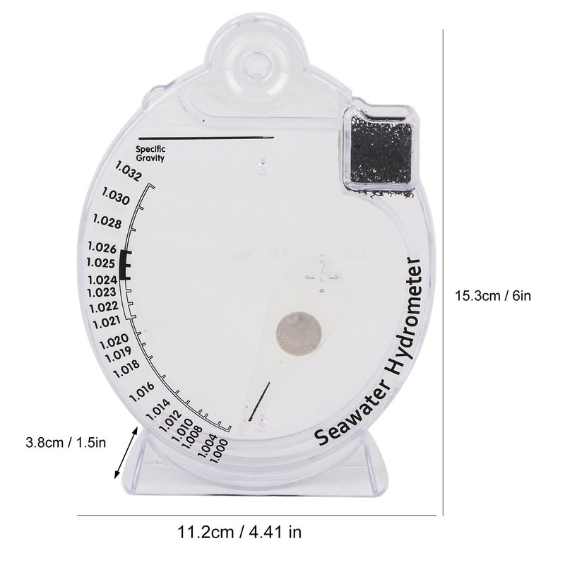 HappyFish H-018 Seawater Salinity Refractometer - Aquaculture Saltwater Density Meter