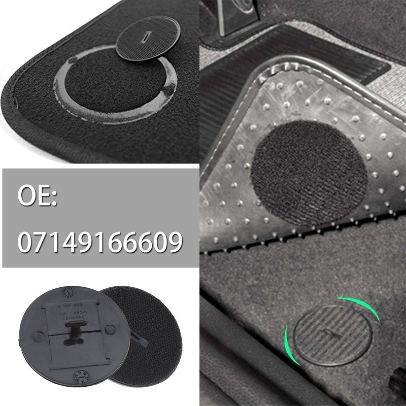 EMSea 4 x Floor Mats Hook Buckle Clip Fixings 07149166609