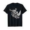 Rhino Angry Cartoon Character T-Shirt