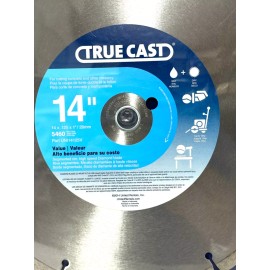 TRUE CAST  UNI14125V  14" CONCRETE AND MASONRY DIAMOND SAW BLADE VALUE