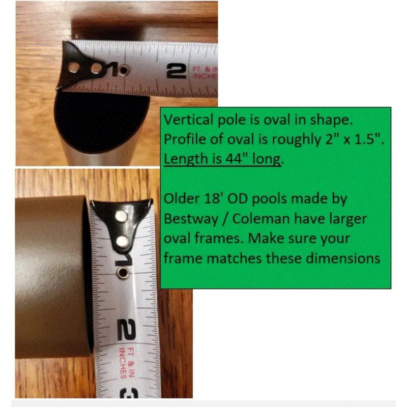 Bestway and Coleman 1 NEW Brown **Small OD** Vertical Pole