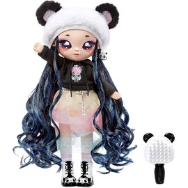 Na! Na! Surprise Family Soft Doll Set with 2 Fashion Dolls and 1 Pet Panda Features 12 Accessories, Long Hair Dolls in Removable Fashions and Accessories with Adorable Plush Pet Panda