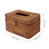 Rectangular Rattan Tissue Box Cover Rattan Woven Tissue Box Holder
