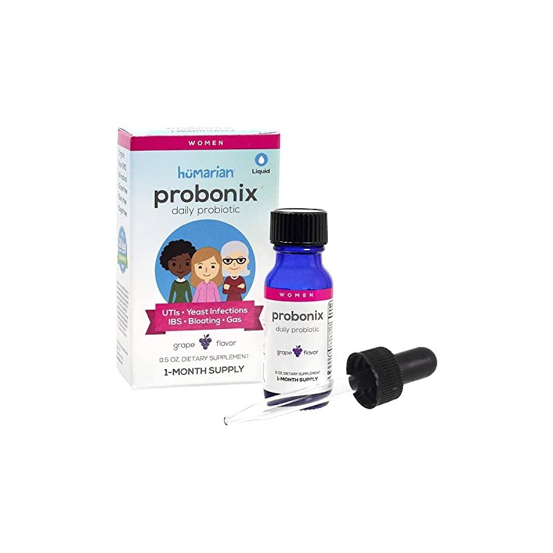 Probonix Probiotics for Women, Organic, Non-GMO Liquid Probiotic Drops,12 Live