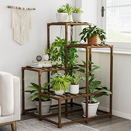 Plant Stands Indoor Outdoor Corner Shelf Plant Shelves Indoor Plant Holder for Living 4-Tier Corner Stands Room Outdoor Plant Rack Indoor Multiple Plants Patio Balcony Garden