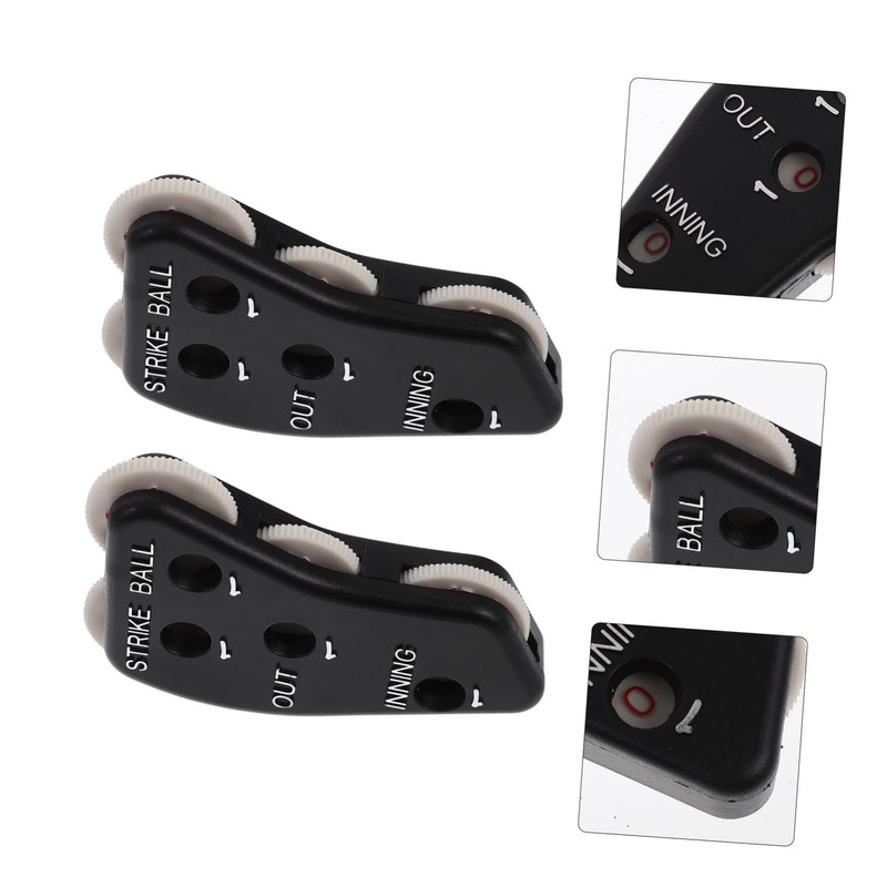 Abaodam 2Pcs Portable Baseball Umpire Clicker Lightweight Scoring Device for