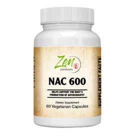 NAC Supplement 600mg Plus Essential Cofactors Selenium and Molybdenum (N-Acetyl-Cysteine) Supplement - 120 VegCaps