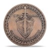 RYUKENLM Christian Knight Challenge Coin-Lion, Sword, and Shield-Symbol of Courage,