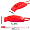 Life Jacket Whistle,High-Decibel Kayaking Whistle with Lanyard - Waterproof Survival