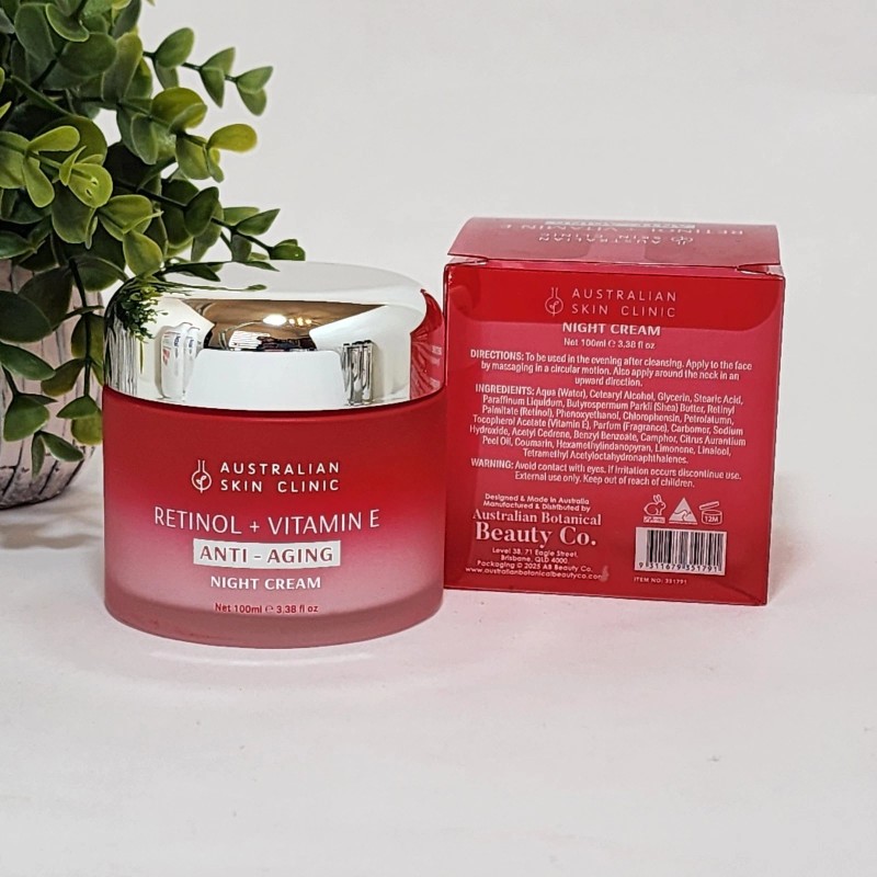 Australian Skin Clinic Retinol Vitamin E Anti-aging Face Night Cream