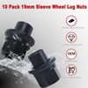 10 Pack Two-Piece 19mm Sleeve Wheel Lug Nuts Fit for