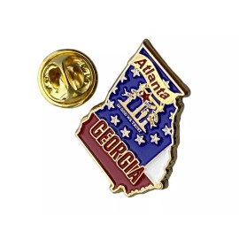 Georgia State Of Capital Atlanta Hat lapel Pin AVA F1D30B