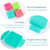 AUEAR, 4 Pack Candy Color Portable Soap Box Holder Plastic