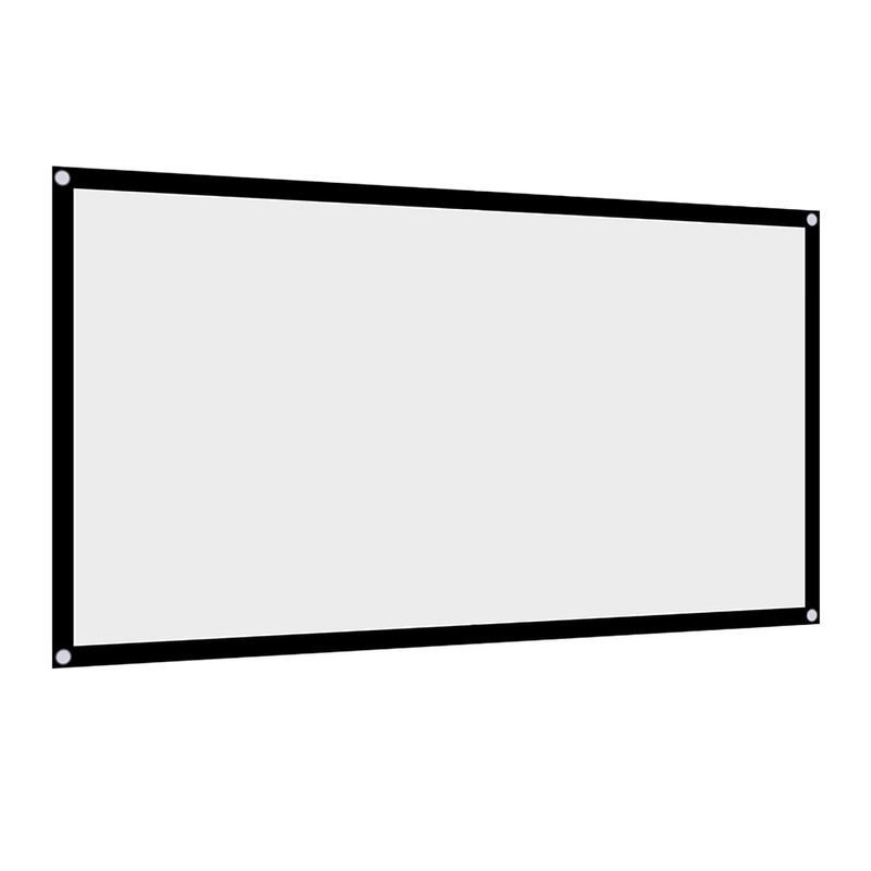 70" Projector Screen Pair 48" Portable Movie Screen Synthetic Polyester
