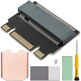 ZHUROUPU NGFF B+M Key NVME M-key M.2 2230 to 2242 Male to Female Extension Adapter for 22x30mm 22x42mm SSD for ThinkPad X270 X280 T470 T480 L480 T580 with Screwdriver and SSD Screw (Black)