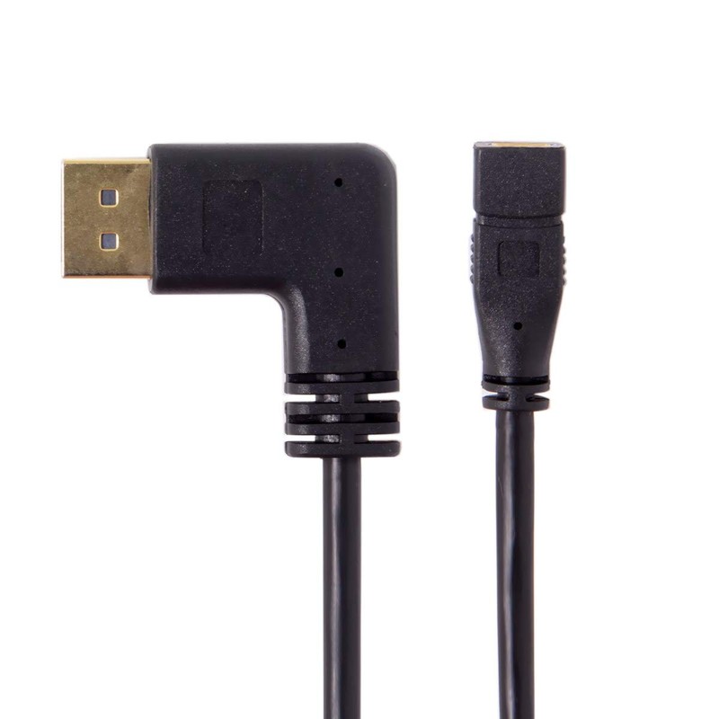 JSER Left Angled DP DisplayPort 90 Degree to Mini DP