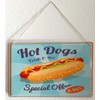 Tin Sign Kitchen Hot dogs
