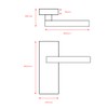 Designer Levers - Georgian Roped Design Lever Door Handles -