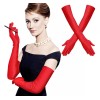 Confianza Guantes Largos De Satén Para Mujer De Moda Accesorios
