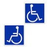SSC qb600029c01n0 Wheelchair Magnetic Stickers, Right Facing, Left Facing, Set