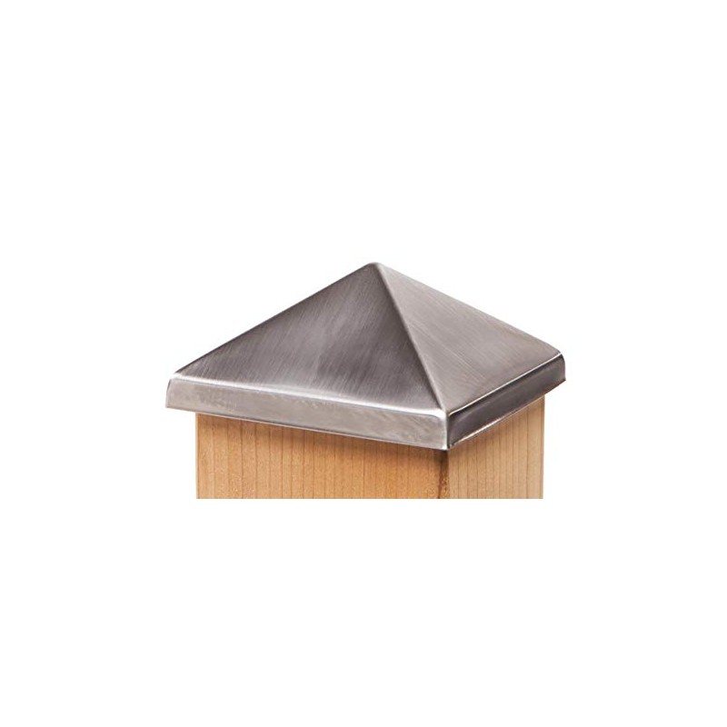 Pyramid Post Point Cap 4x4 (3-1/2") - Stainless Steel -