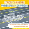 Strictly Briks Building Blocks Road Plates 10" x 10", 4