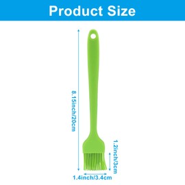 Waziaqoc 7 PCS Silicone Basting Pastry Brush, Colorful Food Brush, Heat Resistant Cooking Brush for Baking Cooking BBQ Grill Spread Oil Butter Sauce, Dishwasher Safe