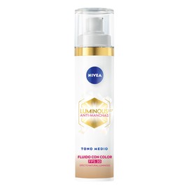 NIVEA Luminous 630 Fluido con Color 3 en 1 Tono Medio (40 ml) - Enriquecido con Ácido Hialurónico y Vitamina E para una Piel Luminosa sin Manchas por 