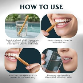 Al Fatah Sewak Miswak (cepillo de dientes natural tradicional) (paquete de 12) por Sewak (12)