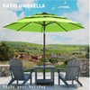 Tobeos 9FT 3 Tiers Patio Umbrella with Auto Tilt and