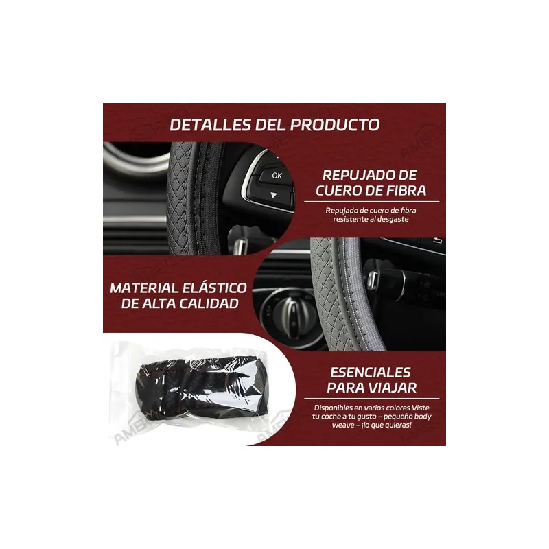 Funda Cubre Volante Antideslizante Gama Alta Redondo 38cm