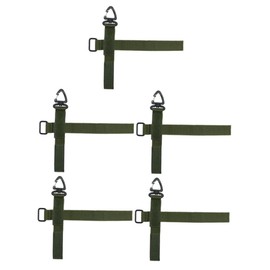 Totority 5Pcs Convenient Glove Holder Strap Durable Lightweight Belt Leash for Outdoor Activities Rotation Design for Camping and Sports Olive Green