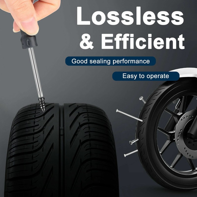 40PCS Car Vacuum Tire Repair Nail Rubber Screw Nails+ Screwdriver