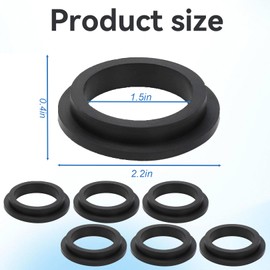 Pack of 6 Pool O-Rings Replacement Part Rubber Seal Round Pool O-Rings for Intex Replacement Parts Sealing Rings for Intex Pool Rubber Sealing Rings Washers Pool Accessories Sand Filter Pump