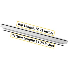 12" Stainless Steel Steam Table Adapter Bars – Hotel Pan Divider for Full & Fractional Size Pans, Commercial Food Service Use (8, 12-inch Long)