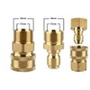 MIZORLIE Pressure Washer Adapter Set,M22 Male Thread Fitting, 3/8" Quick