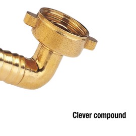 GARDENA Brass elbow: Brass angle with 26.5 mm (3/4 ") - Thread, For 13 mm (1/2") - Tubing For easy Change Of direction (7286-20)
