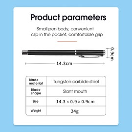 Guakiili Fiber Optic Cutting Pen, Fiber Optic Separator Pen, Fiberglass Scriber Pen, Head Can Be Replaced