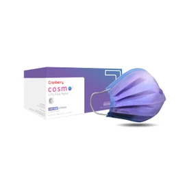 Cranberry USA C2700CB Cosmo Earloop Face Mask, Disposable, Blue (Pack of 50)