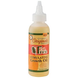 Originals by Africa's Best Therapy Tea Tree Oil Stimulating Growth Oil - Moisturizing Treatment for Hair and Scalp, Relieves Itchiness and Flakiness, Replenishes Brittle Hair, 4oz Bottle