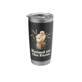 Baby Chicks on Farms with Tractors Barns and Rural Charm Stainless Steel Insulated Tumbler