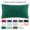 Aisbo Pillowcase, 40 x 80 cm, Set of 2, Green,